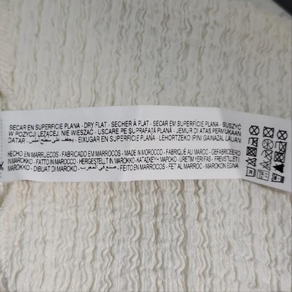 Zara Girls Cream Cross-Front Tank, Size  8/9 ~ NWT - Picture 6 of 6